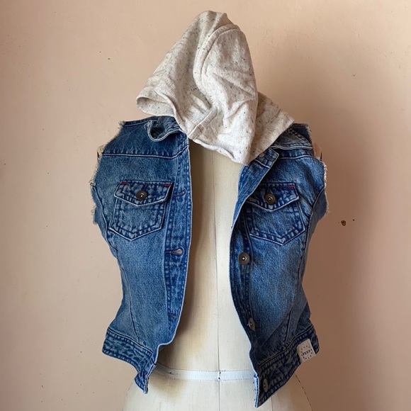 Feed Jackets & Blazers - FEED | Cotton Denim Cropped Vest